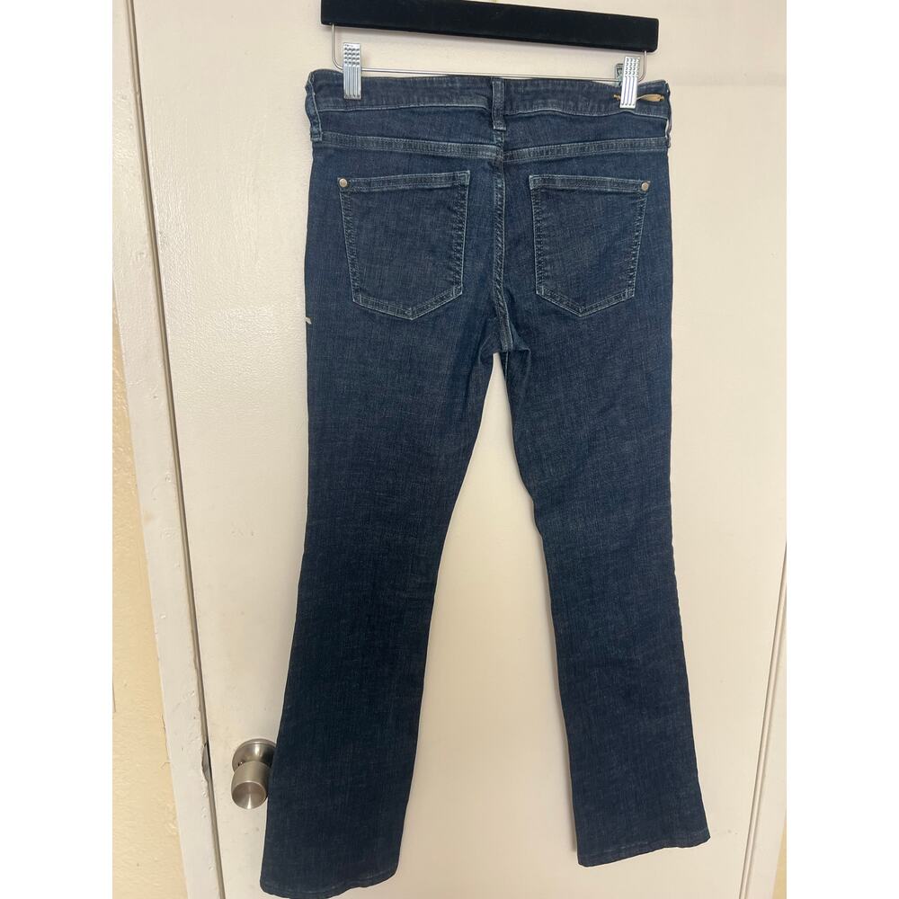 Pilcro No. 27 Full Flare Dark Wash Stretch Denim Jeans Womens Size 27 - Picture 2 of 12